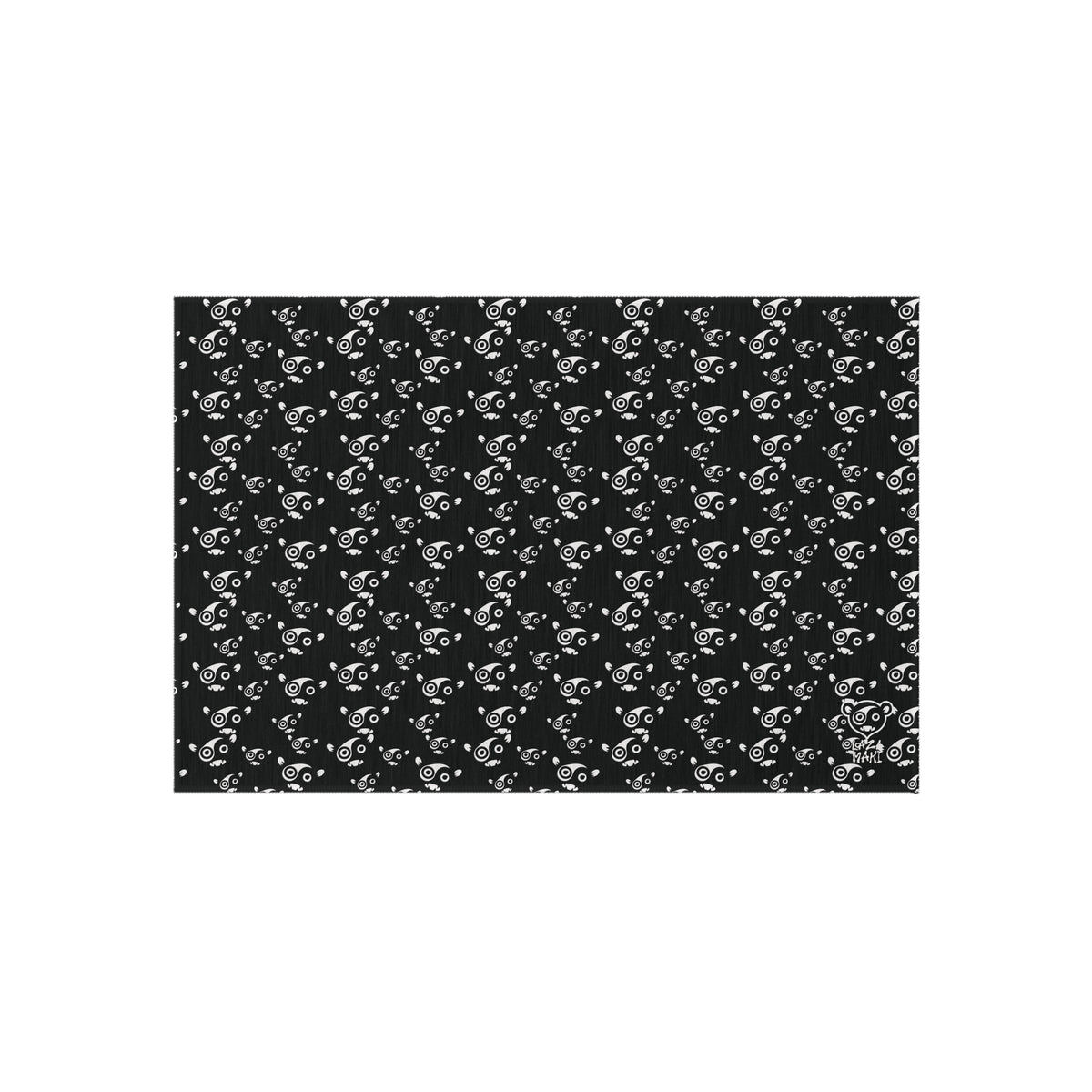 Laza Face Black/White — Indoor/Outdoor Rug