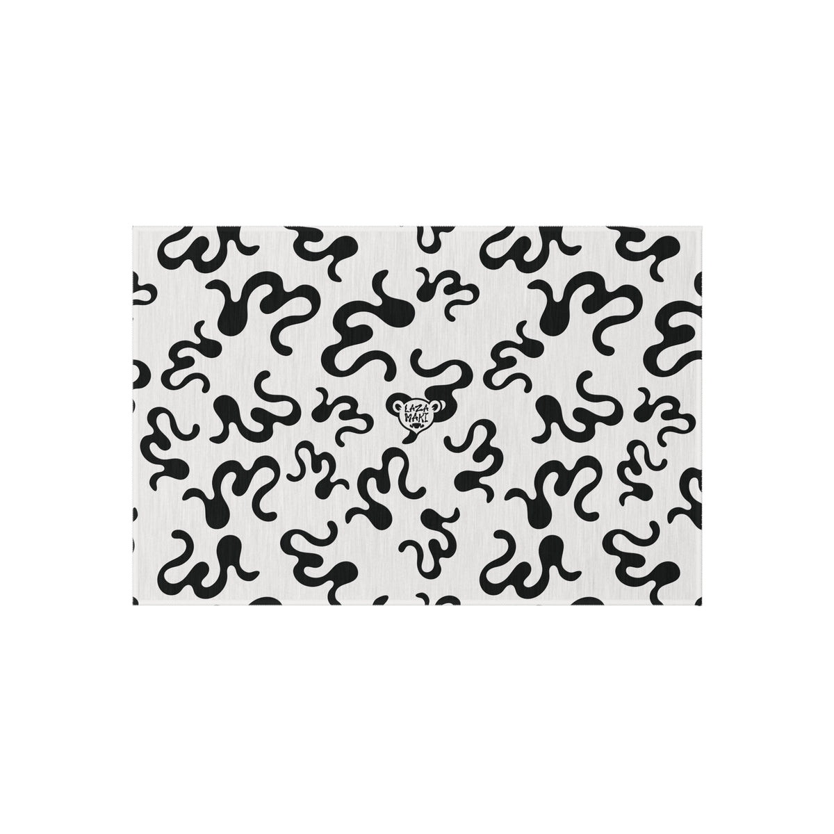 Splash White/Black — Indoor/Outdoor Rug — Laza Maki Signature