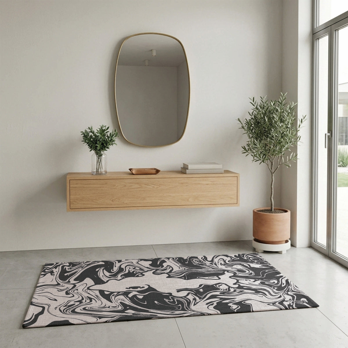 Laza Shark Black — Indoor/Outdoor Rug