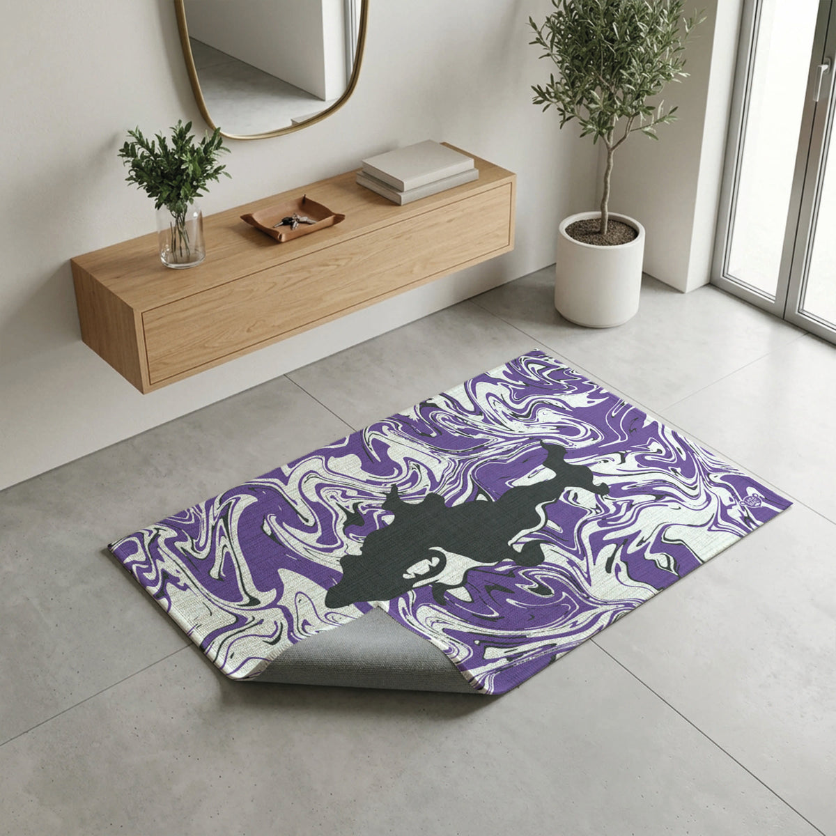 Laza Shark Purple — Indoor/Outdoor Rug