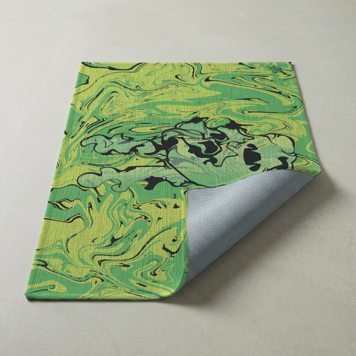 Laza Peace Hand Green — Indoor/Outdoor Rug