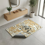 Laza Peace Hand Light Brown — Indoor/Outdoor Rug