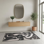 Laza Soda Black and White — Indoor/Outdoor Rug