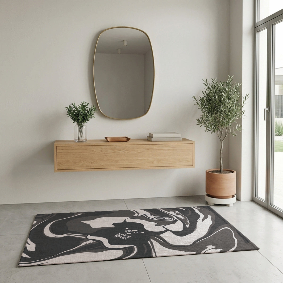 Laza Soda Black and White — Indoor/Outdoor Rug