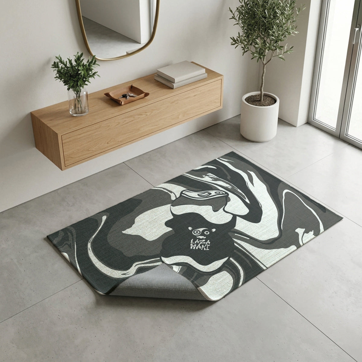 Laza Soda Black and White — Indoor/Outdoor Rug