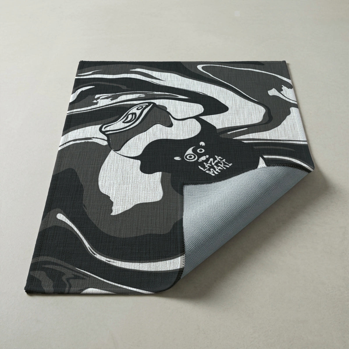 Laza Soda Black and White — Indoor/Outdoor Rug