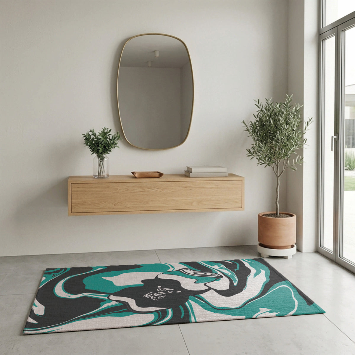 Laza Soda Teal— Indoor/Outdoor Rug