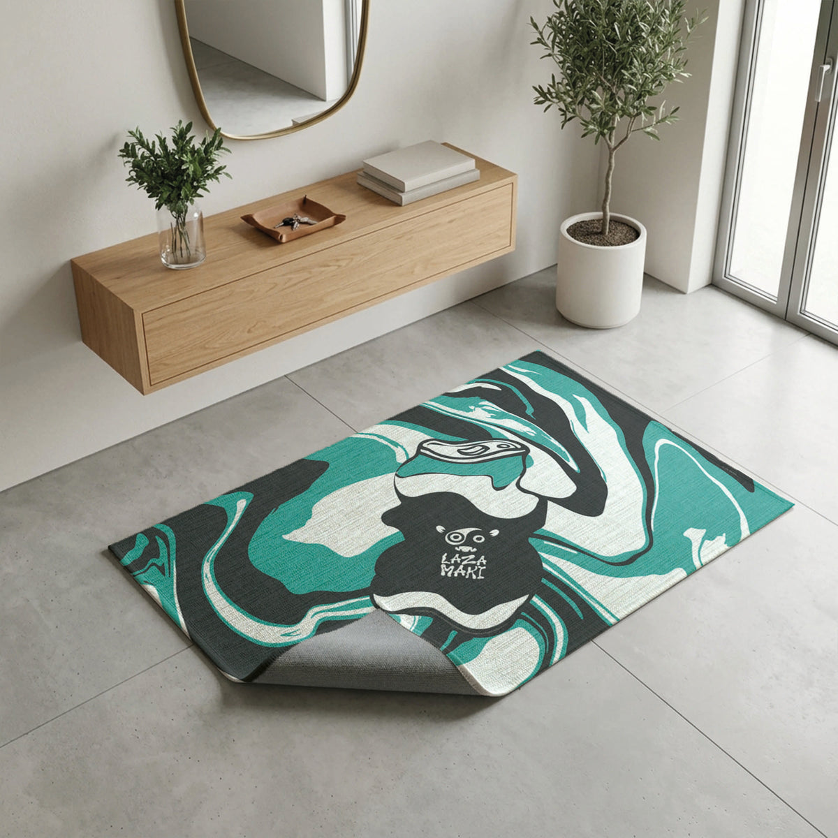 Laza Soda Teal— Indoor/Outdoor Rug