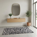 Feral Blush Black/White — Indoor/Outdoor Rug — Laza Maki Signature