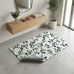 Splash White/Black — Indoor/Outdoor Rug — Laza Maki Signature