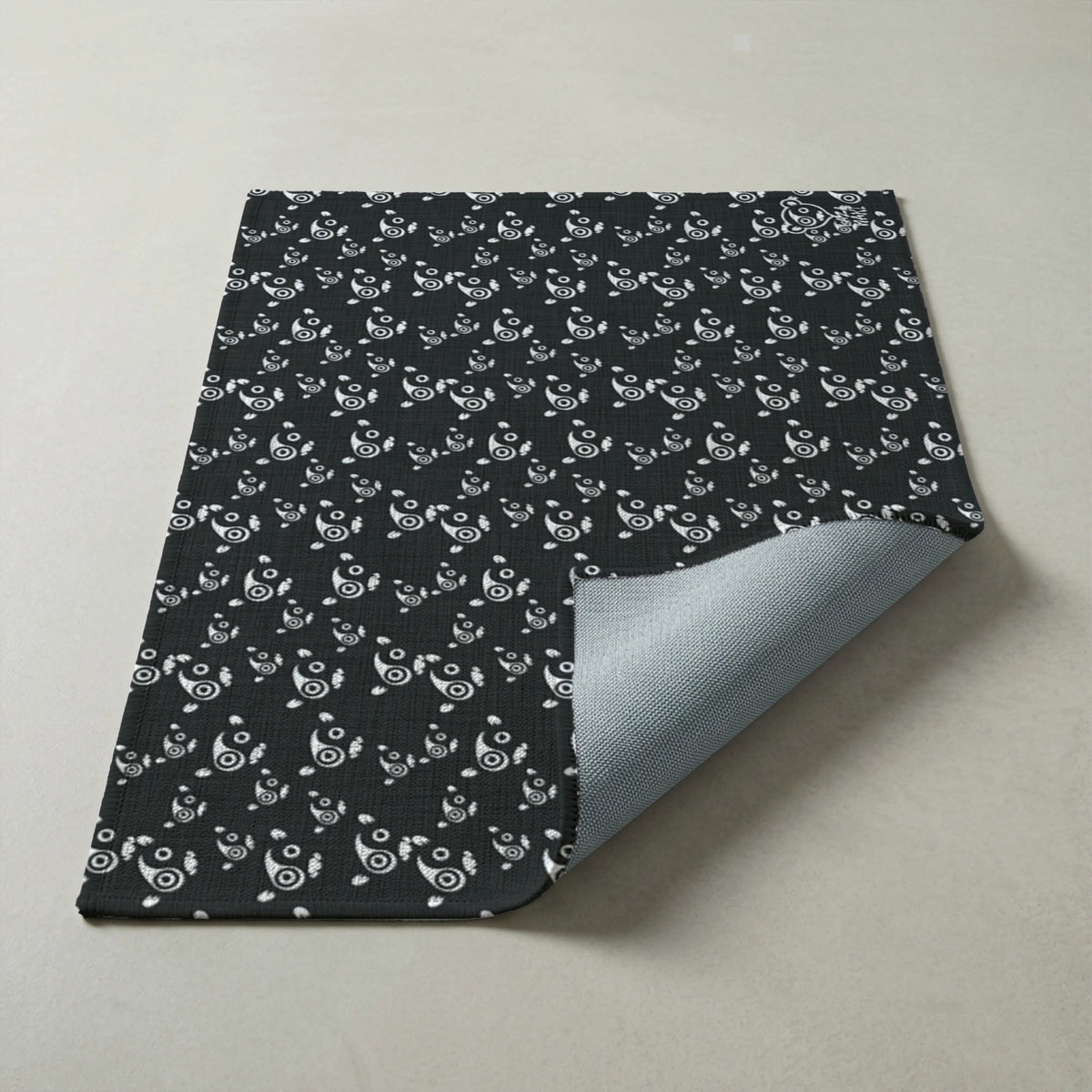 Laza Face Black/White — Indoor/Outdoor Rug