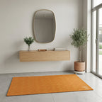 Laza Face Yellow/Orange — Indoor/Outdoor Rug