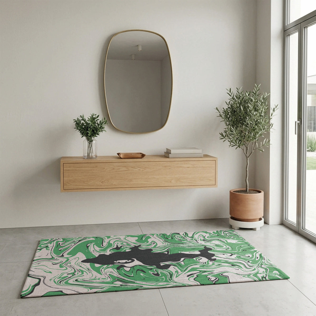 Laza Shark Green — Indoor/Outdoor Rug
